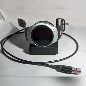 Samsung Gear S2 SM-R730A Silver Face Black Band Smart Watch w/ original charger